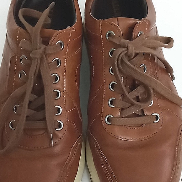 Allen Edmonds Sneakers Men's Size 8.5 D A-Trainers Brown Lace Up Leather Pre-own - Picture 14 of 15
